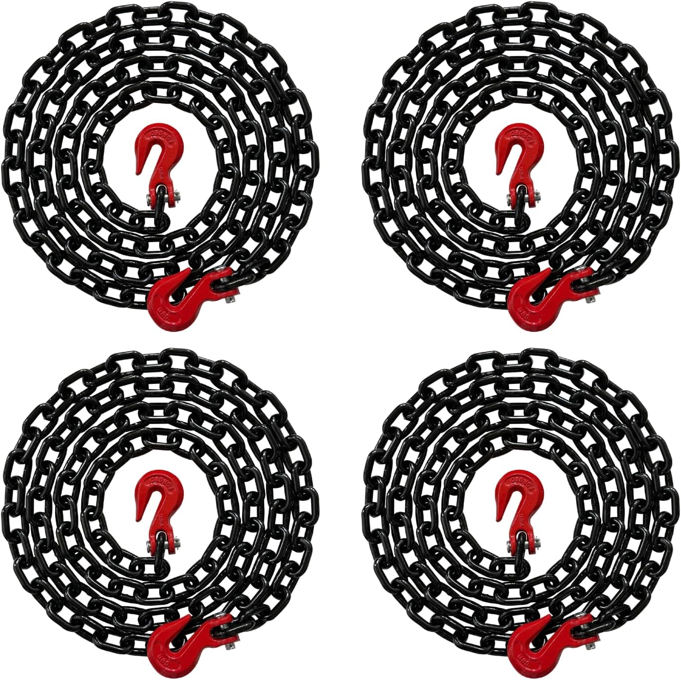 4PK Falcon Cargo 3/8in X 12ft Grade 80 Transport Binder Chain