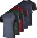 Youth Dry-Fit Wicking Active T-Shirt 5 Pack - Breathable Sport Tees