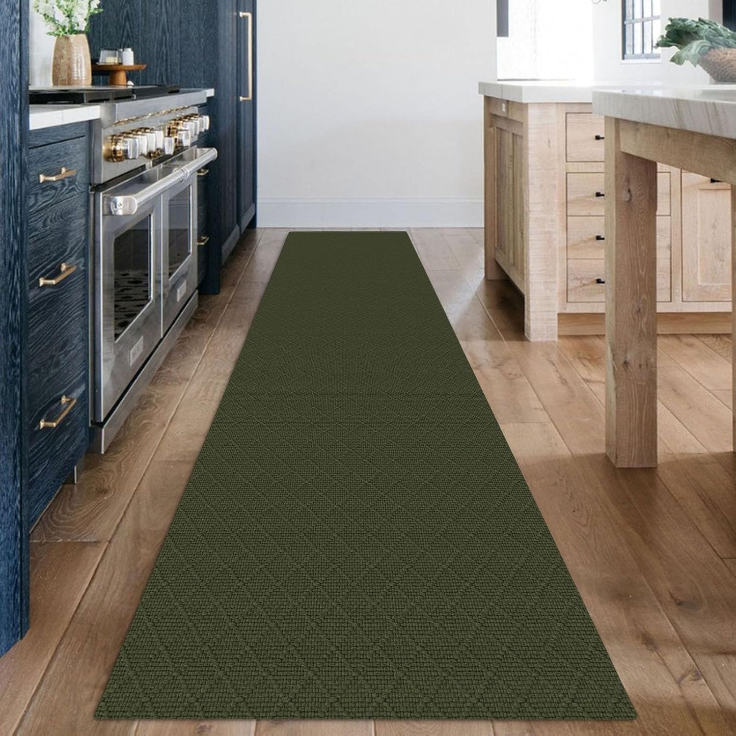 KOZYFLY Runner Rug 2x12 Ft Washable Non Slip for Hallways