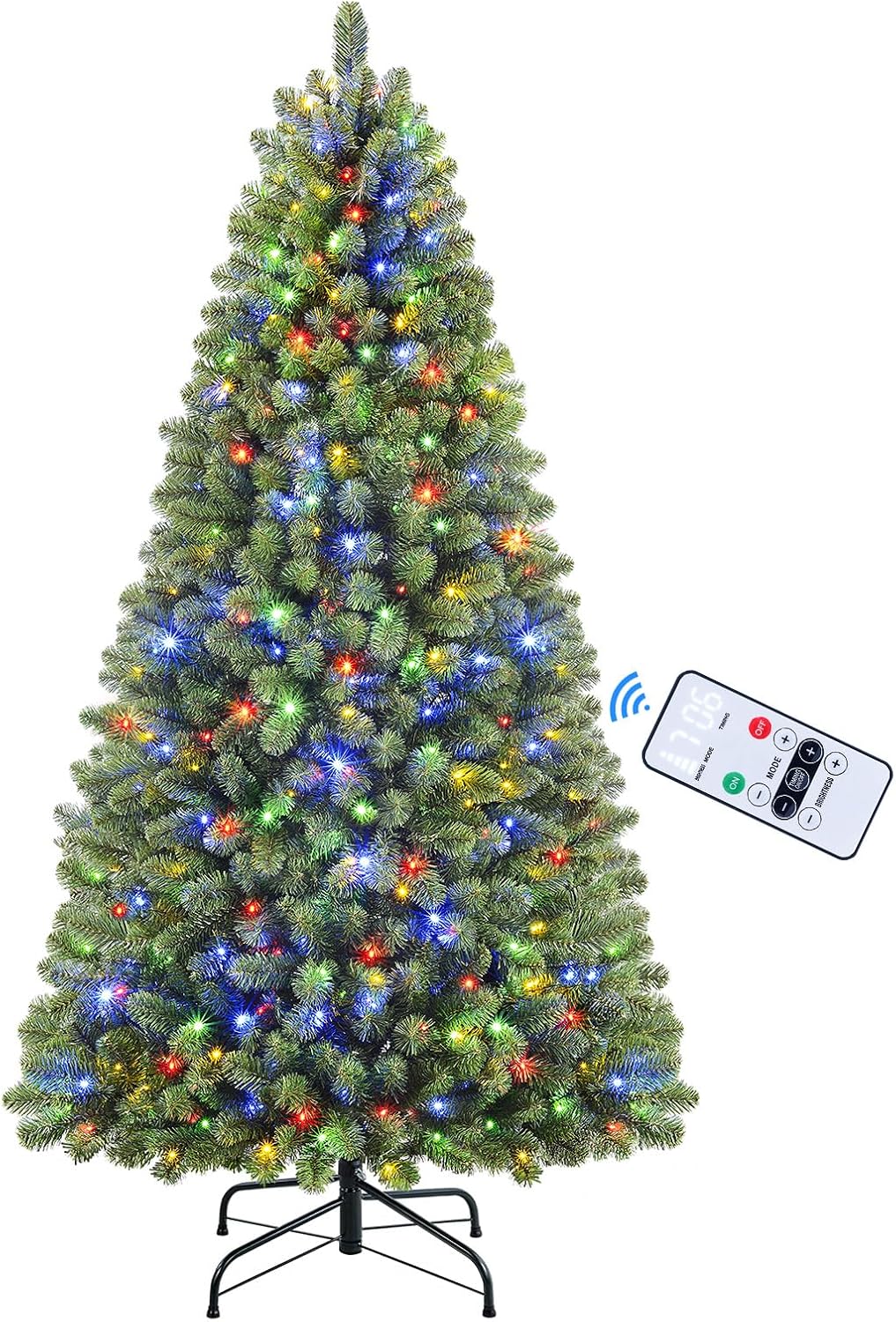 6ft Prelit Premium Artificial Classic Spruce Christmas Tree