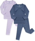 Baby Pajama Set Viscose Ribbed Sleepwear - Snug Fit for Toddlers