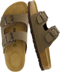 CUSHIONAIRE Lane Cork Footbed Sandals for Women (Style YZKT)