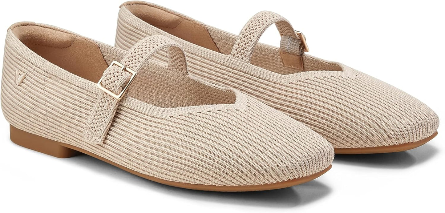VIVAIA Margot Mary Jane Women Flat Shoes for Comfortable Work