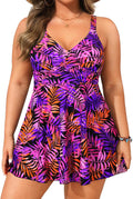Aqua Eve Plus Size Swim Dress - Flattering Tankini with Tummy Control