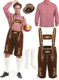 Authentic Bavarian Lederhosen Costume Set for Oktoberfest Fun