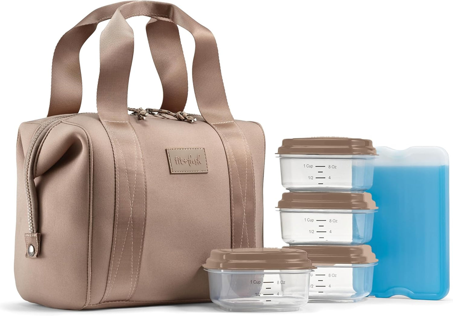 Fit & Fresh Neoprene Lunch Bag - Stylish Meal Prep Kit