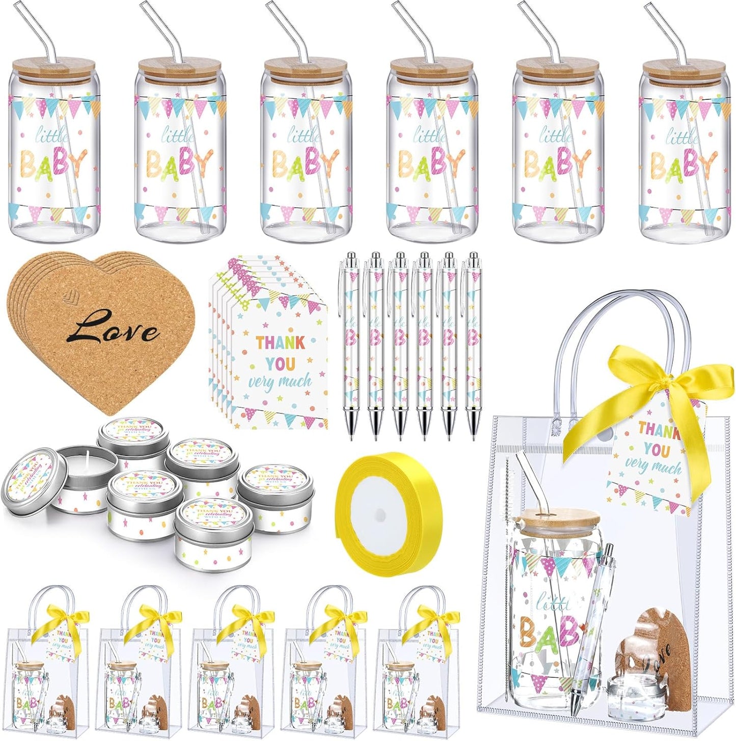 6 Sets Flags Baby Shower Prizes for Game Players Gifts