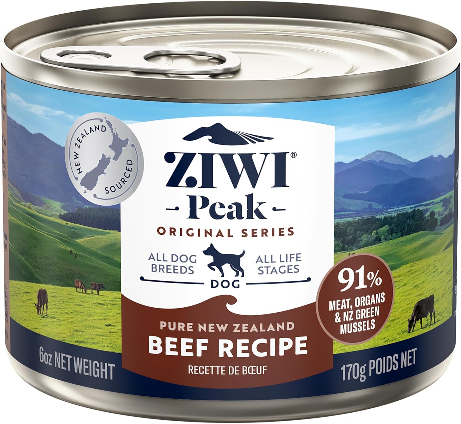 ZIWI Peak Canned Wet Dog Food: High Protein Grain Free Nutrition