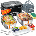 Electric Heated Lunch Box for Adults - Fast 3-IN-1 2 Pack