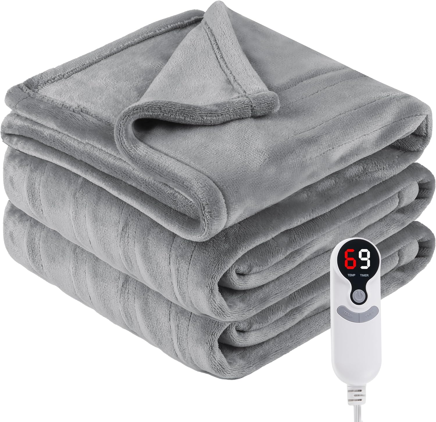 Electric Heated Blanket Throw 50in x 60in for Cozy Comfort