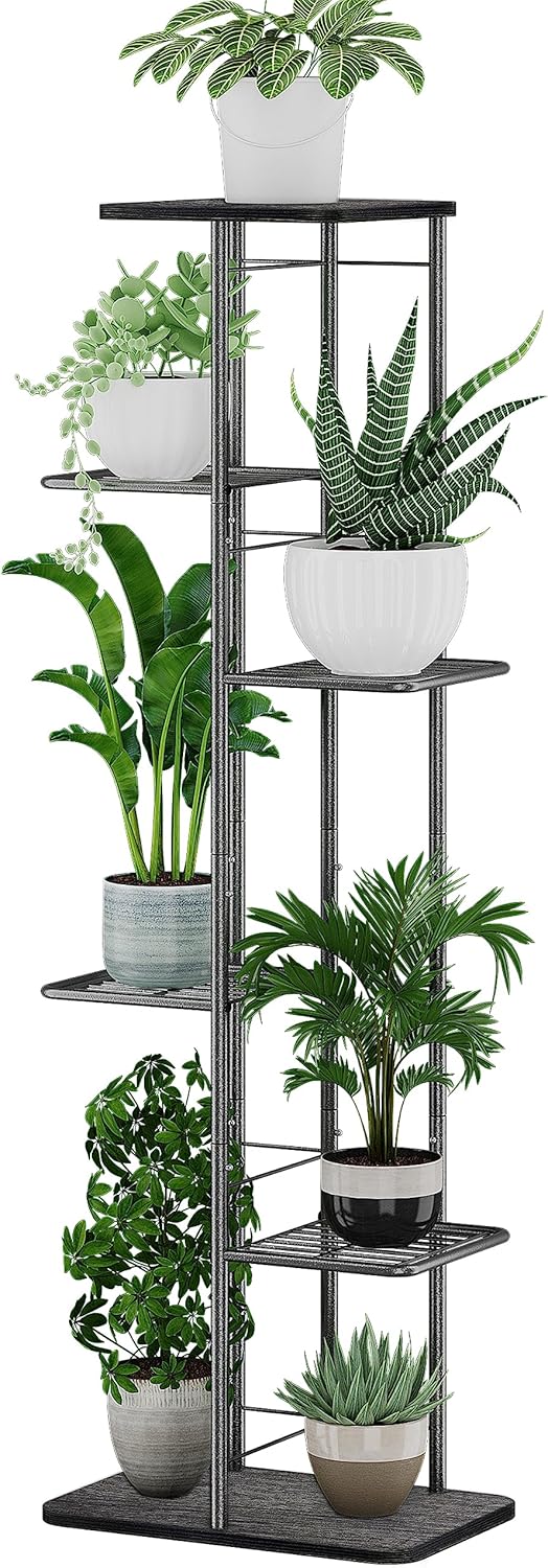 Heavy Duty 6-Tier Plant Stand for Indoor and Outdoor Use