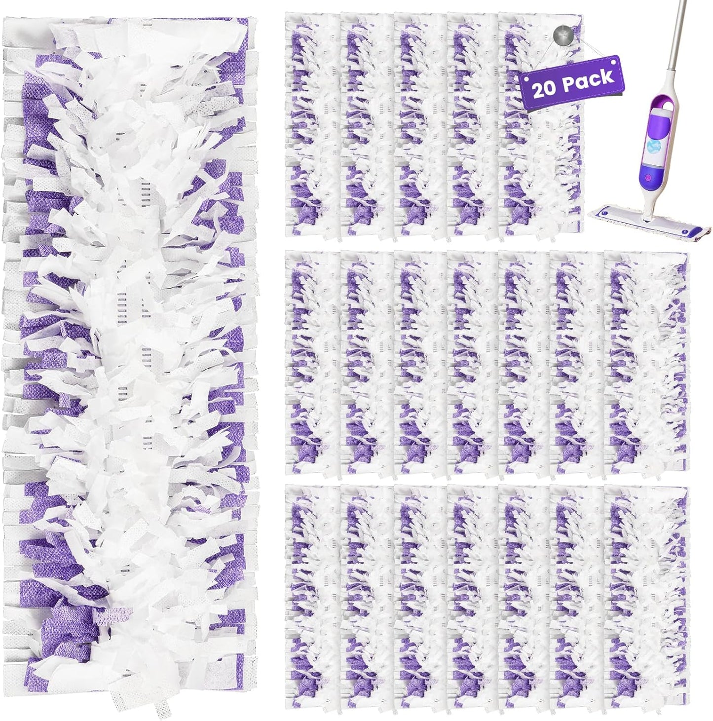 Powerful Clean: 20 Pack Swiffer PowerMop Compatible Pads