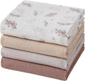Muslin Swaddle Blankets for Boys and Girls 4 Pack - Soft 47 in Wraps