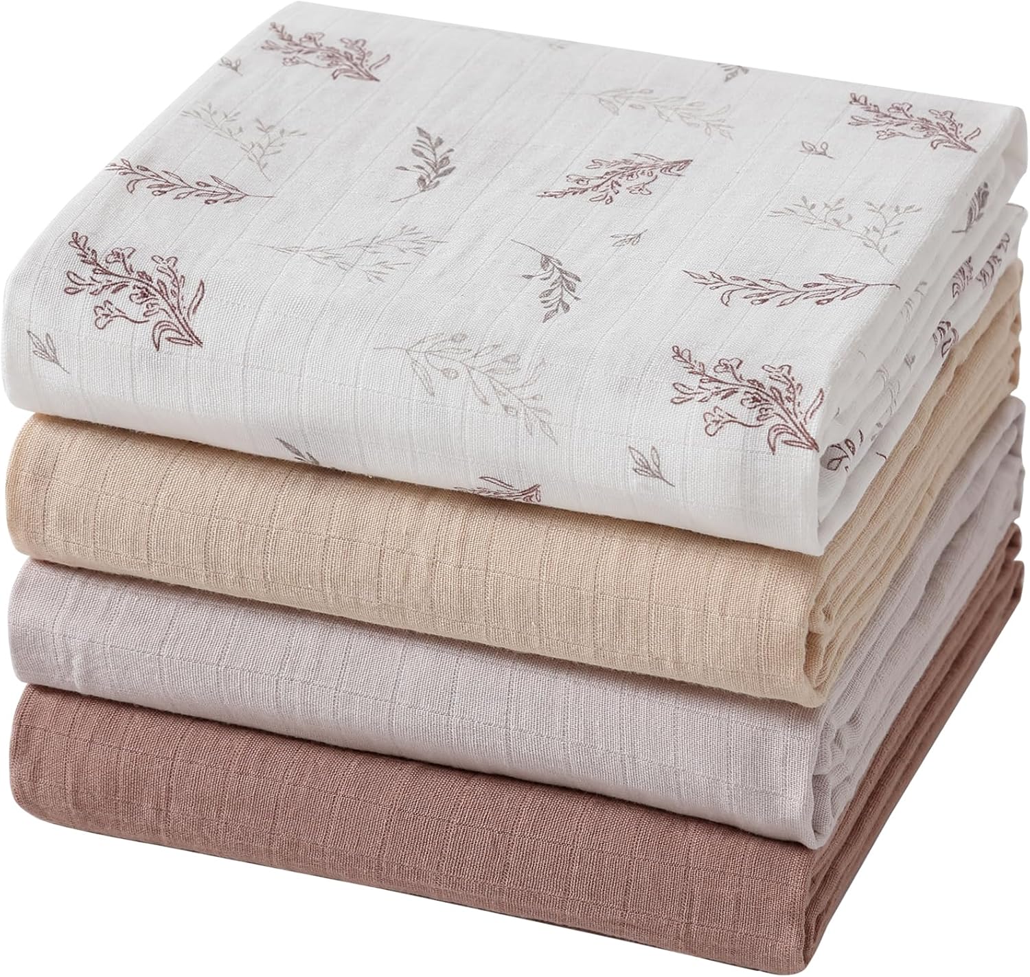 Muslin Swaddle Blankets for Boys and Girls, Soft Cotton Baby