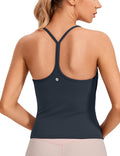 Butterluxe Womens Racerback Tank with Built-In Bra - Scoop Neck
