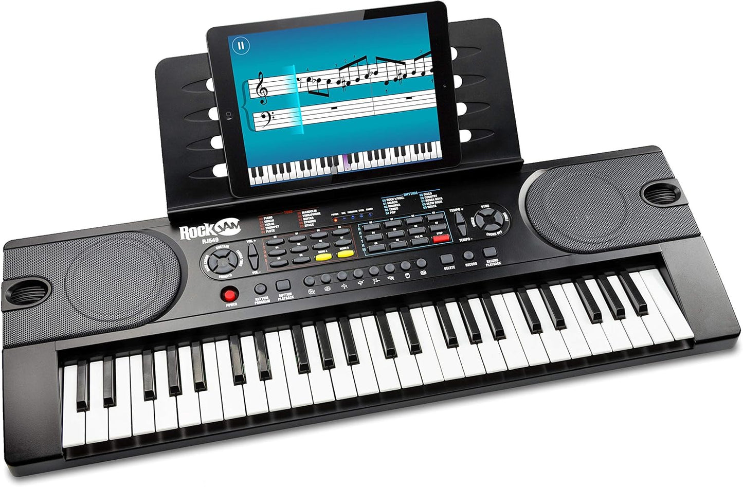 RockJam 49-Key Piano Bundle - Learn Easily with Simply Piano!