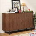 55ft Sideboard Buffet Cabinet with Sliding Doors - Compact Storage