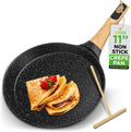 Non-Stick Crepe Pan 11 in Marble Coating - Easy Crepes & Dosas