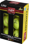 Rawlings NCAA Recreational Fastpitch Softballs for Youth Players