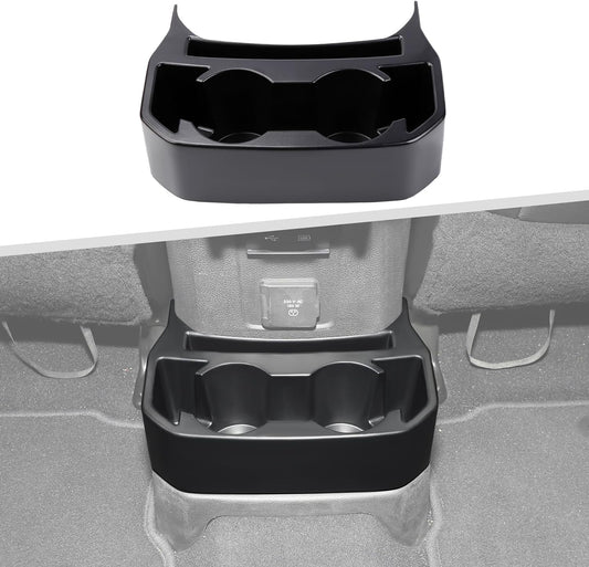 Jimen Rear Cup Holder Organizer for Jeep Wrangler JL & Gladiator