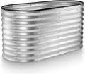 Galvanized Raised Garden Beds 4x2x2 ft - Tool-Free Assembly