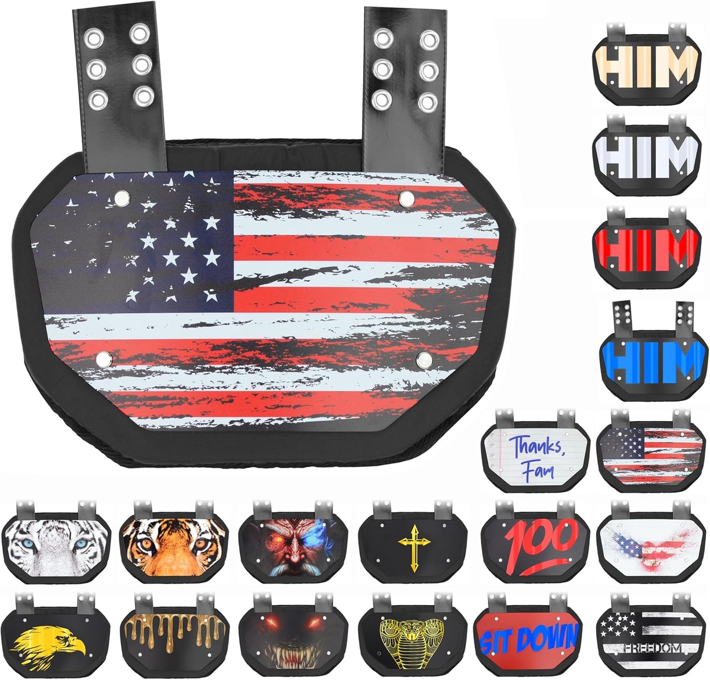Sports Unlimited Football Backplate for Ultimate Protection