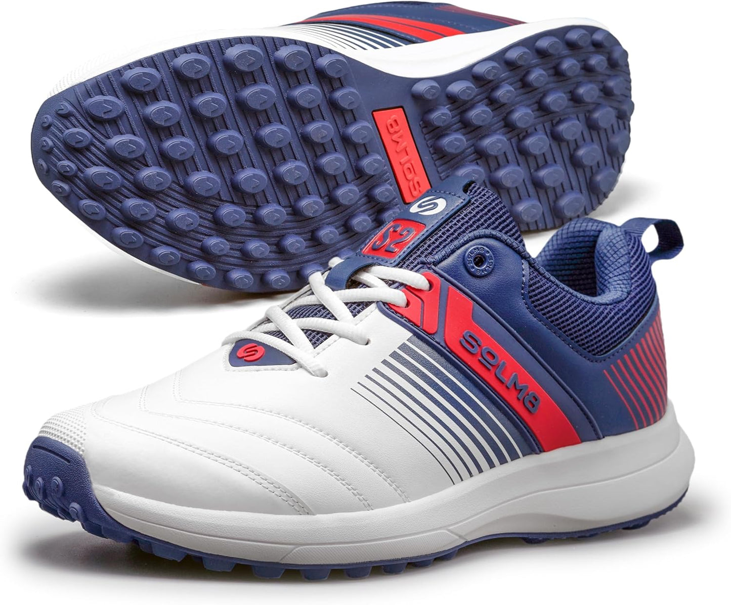 SOLM8 S2 Cricket Shoes for Men and Boys - Advanced Grip Spikes