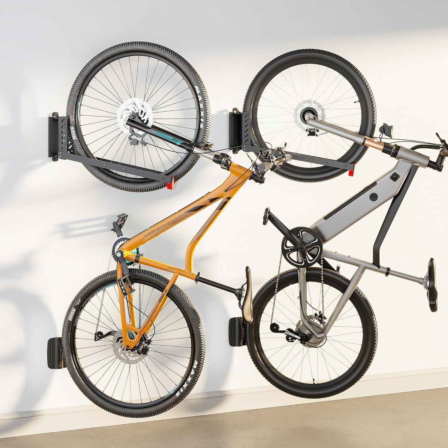 monTEK Swivel Bike Wall Mount: Effortless Space-Saving Storage