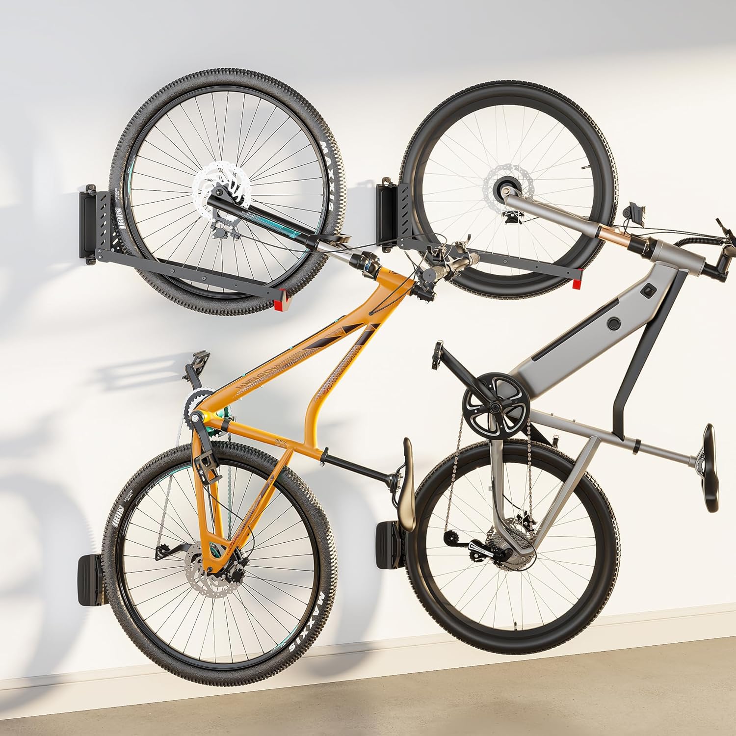 monTEK Swivel Bike Wall Mount: Effortless Space-Saving Storage