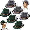 Oktoberfest Hats 6 Pack Felt Bavarian Hat Set - Party Ready