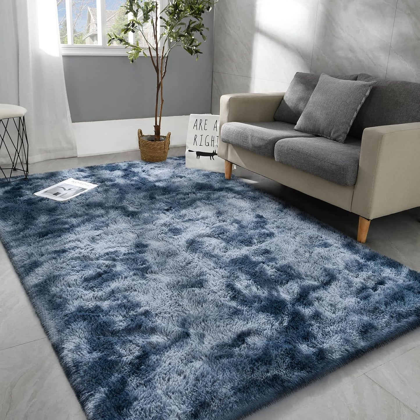 Hutha 5x8 Large Area Rugs for Living Room and Bedroom Decor