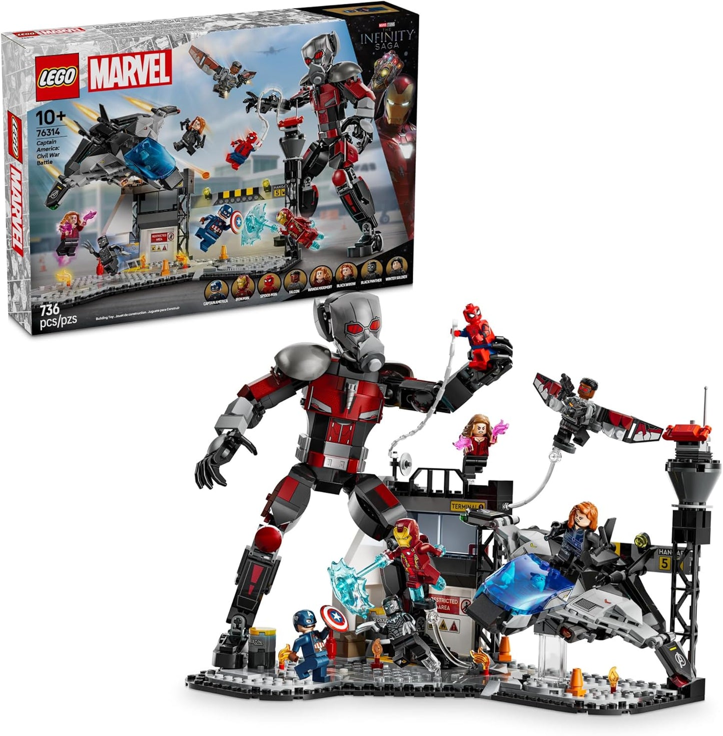 LEGO Marvel Captain America Civil War Action Battle Set for Kids