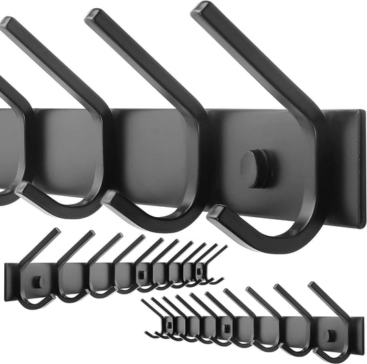 WEBI Coat Rack Wall Mounted with 10 Hooks for Coats and More