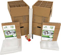 Kitchen Moving Box Kit #1 - Complete Packing Set for Dishes