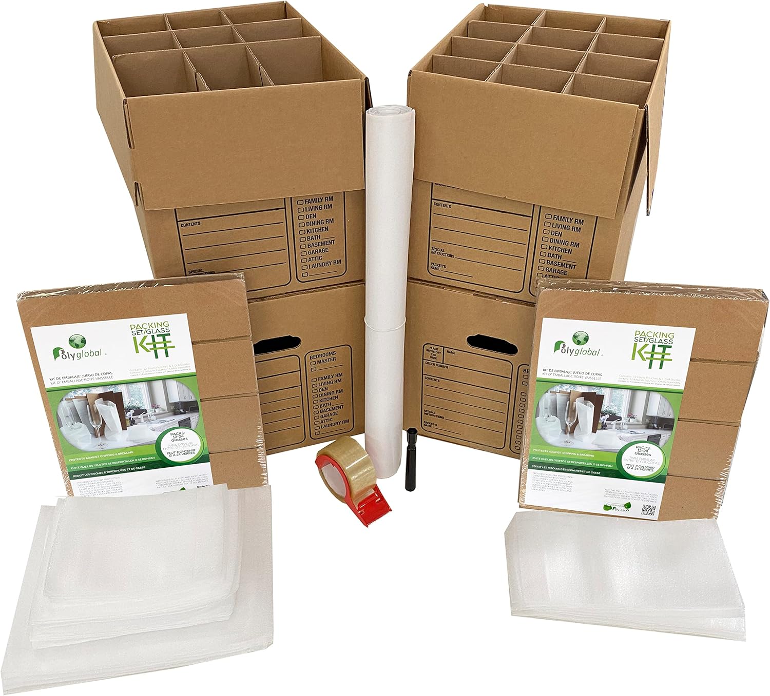 UBOXES Kitchen Moving Box Kit #1 for Easy Packing Supplies