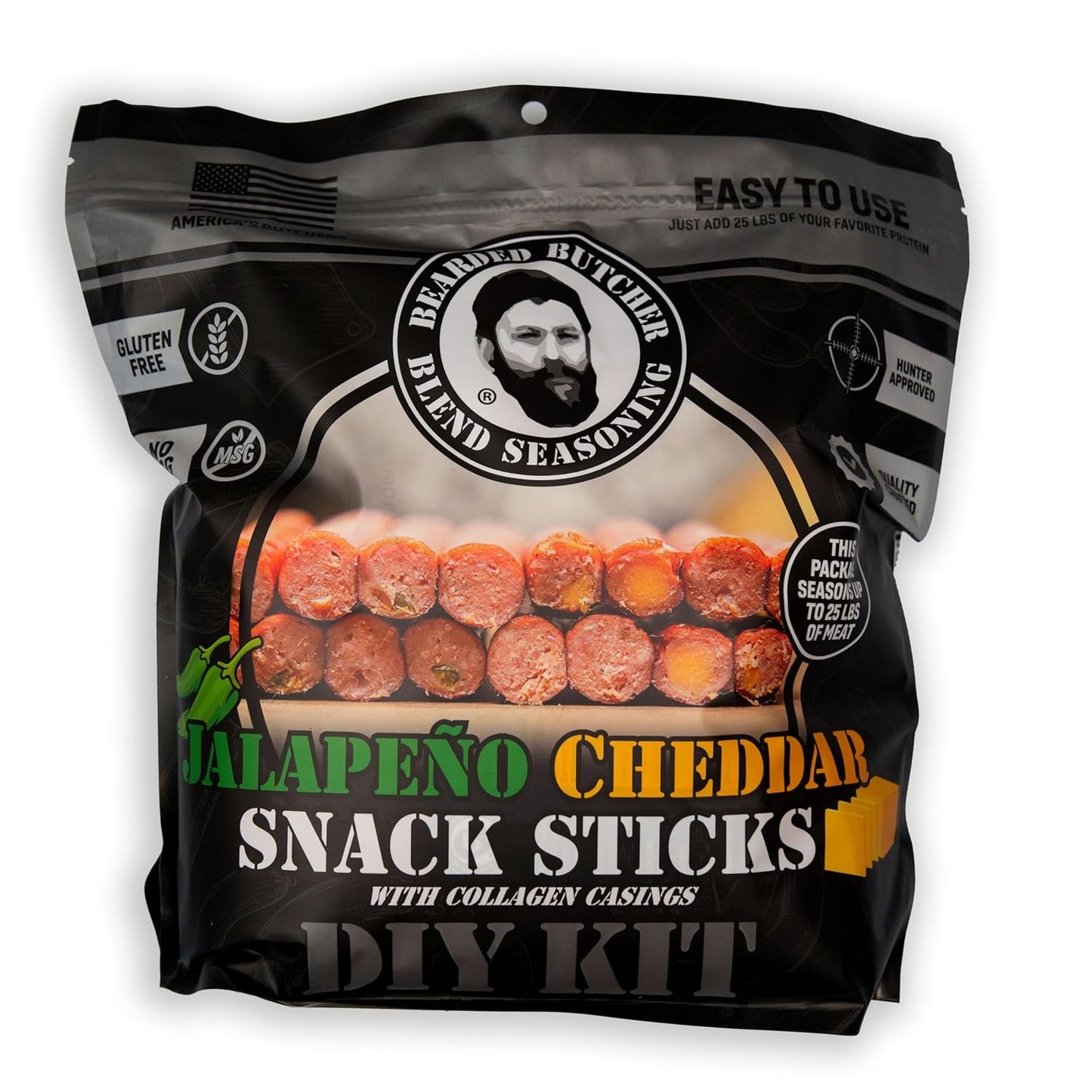Jalapeno Cheddar Snack Sticks DIY Kit for Flavorful Treats