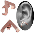 Emmanuela Minimalist Triangle Stud Earrings - Lightweight Everyday