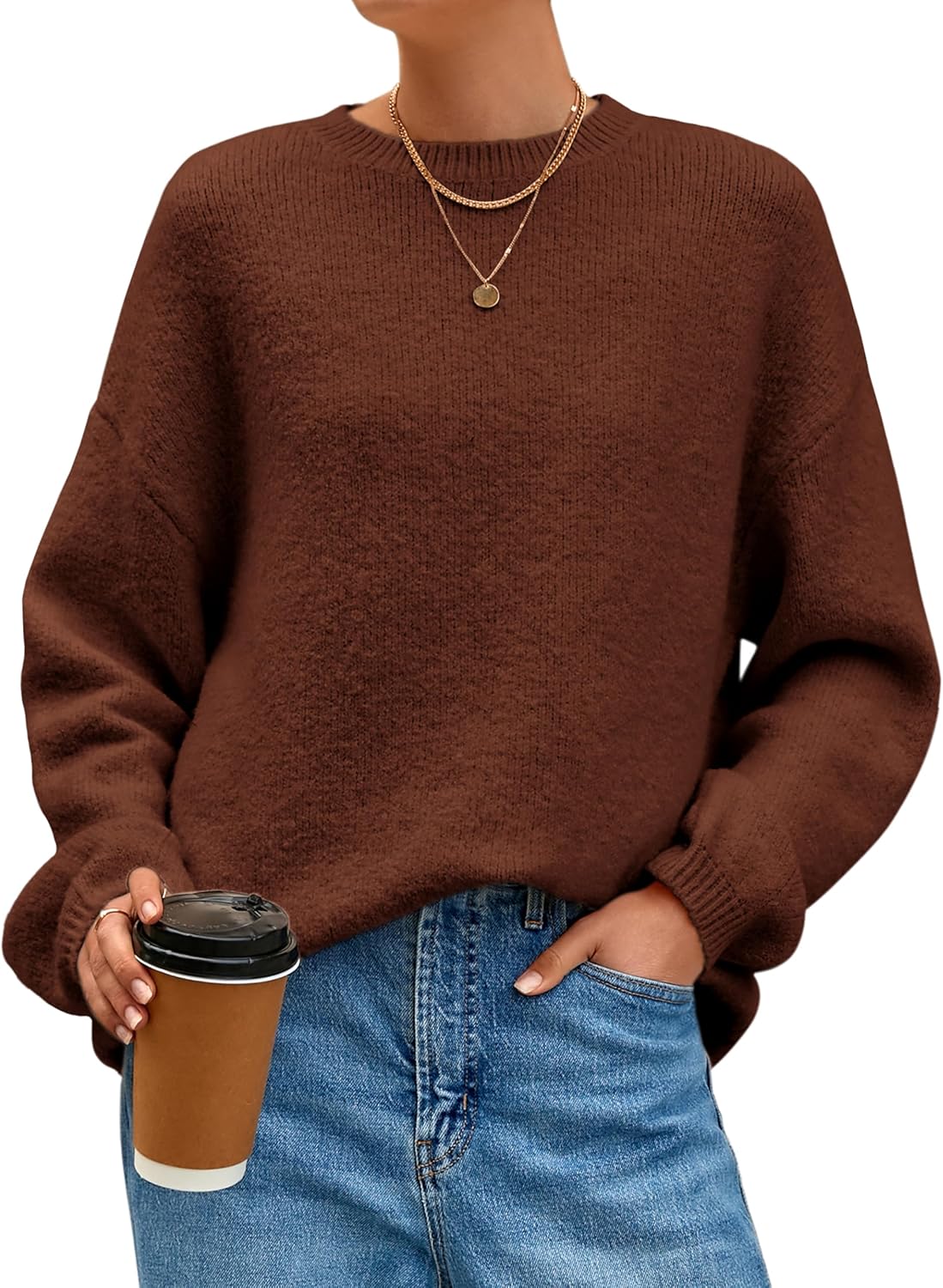 Oversized Sweaters for Women - Cozy Fall Pullover Jumper