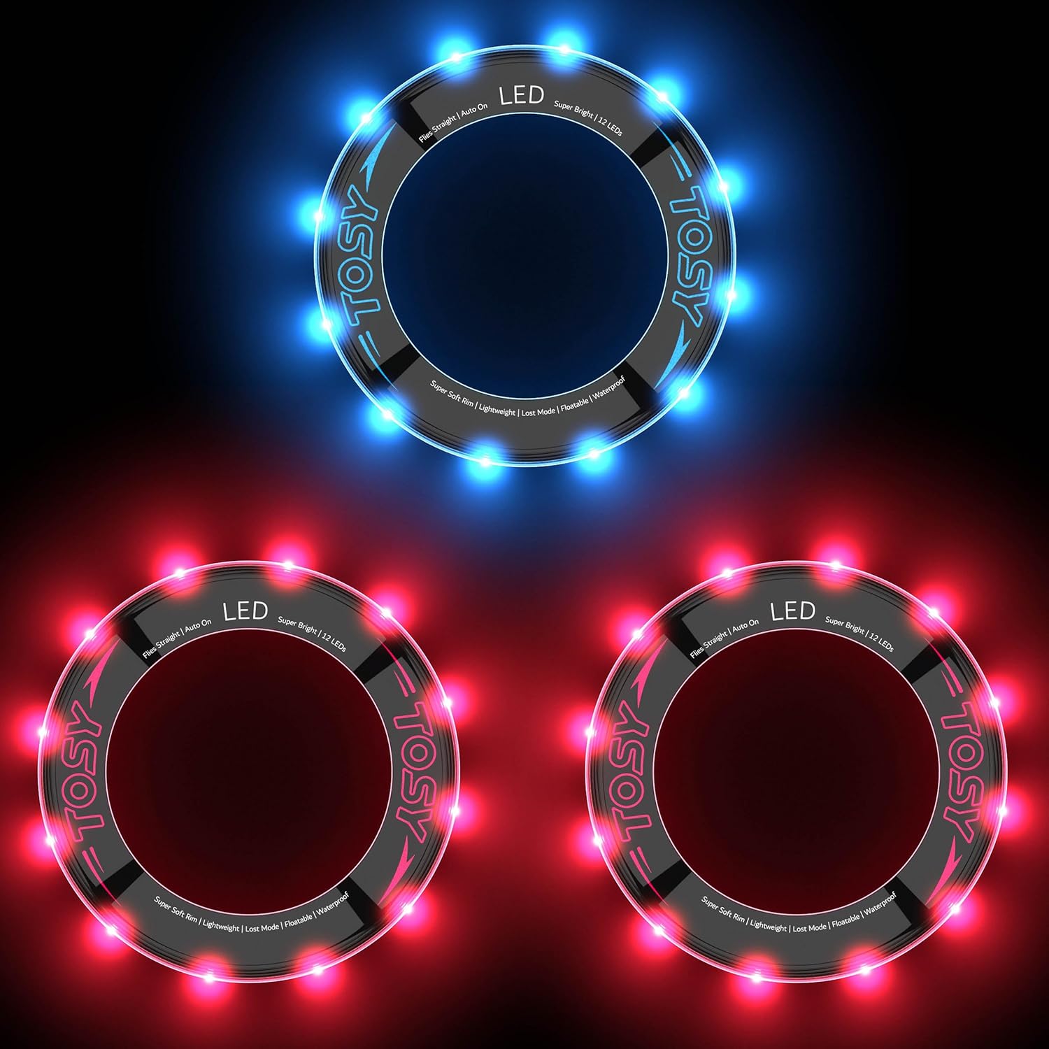 Super Bright TOSY Flying Ring Bundle