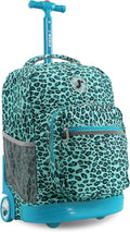 Sunrise Kids Rolling Backpack 18in - Convertible Roller Bookbag