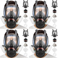 Full Face Respirator Mask with Activated Carbon Filters for Safety