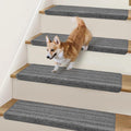 Non Slip Bullnose Stair Treads for Wooden Steps - 7 Pcs