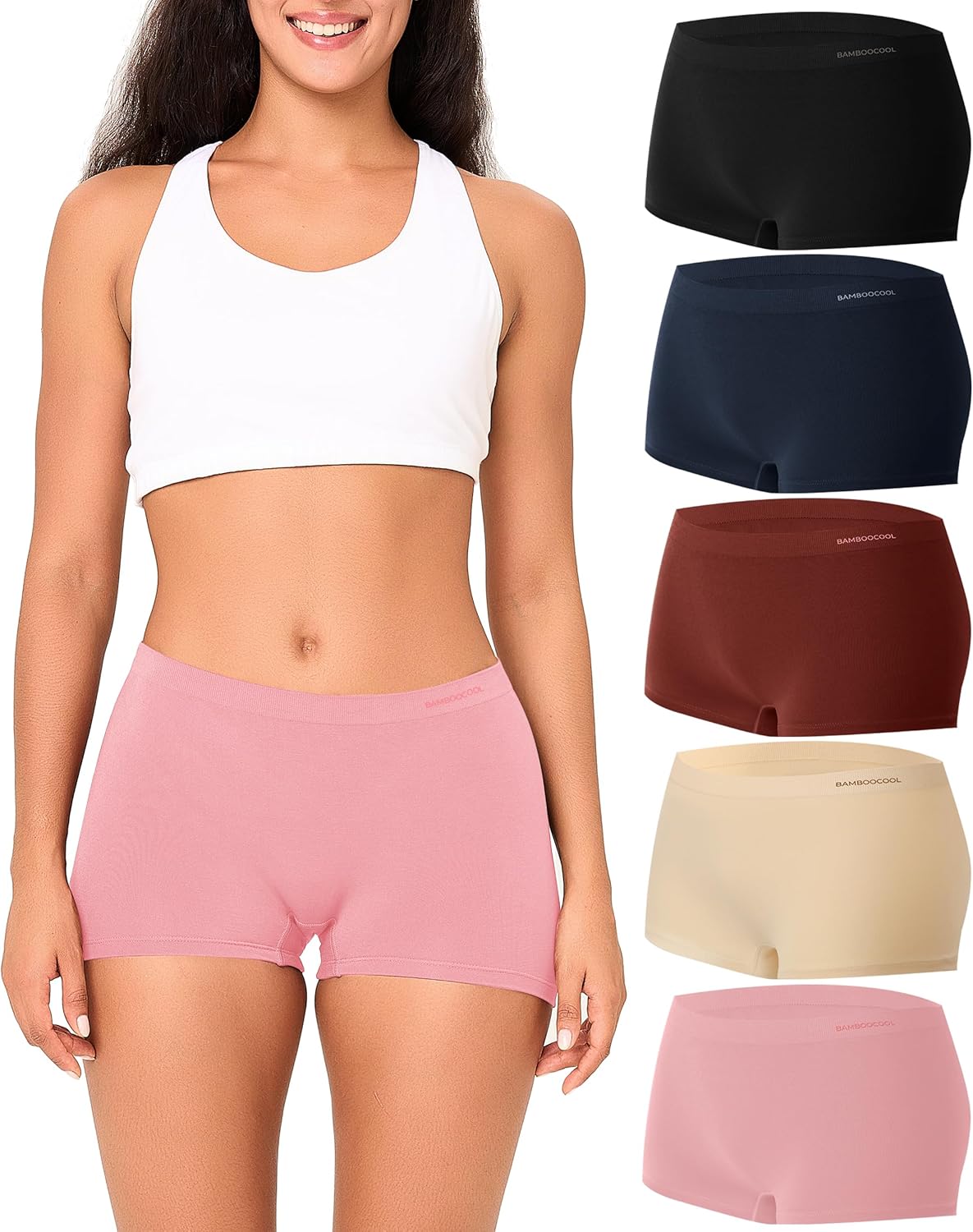 Bamboo Cool Women's Boyshort Panties for Ultimate Comfort