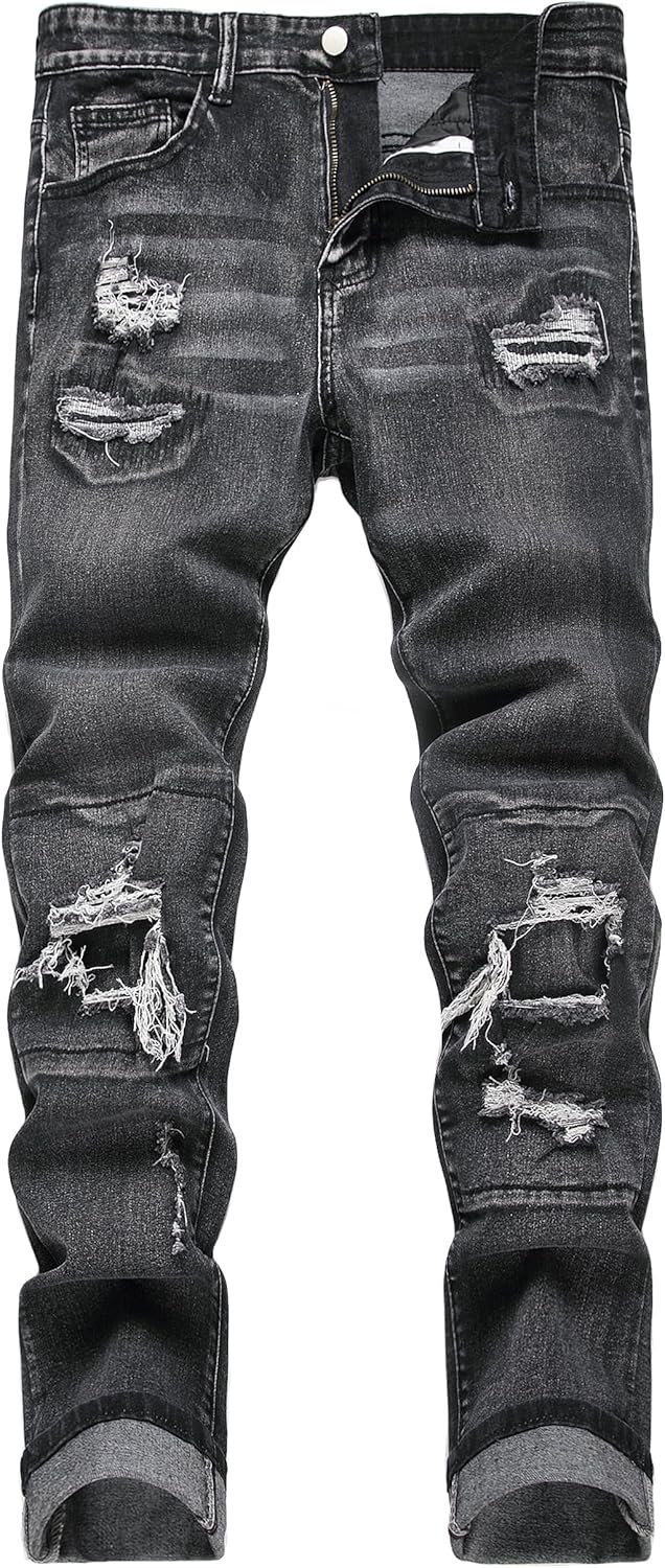 Men's Slim Fit Stretch Jeans for Comfort and Style in Fashion