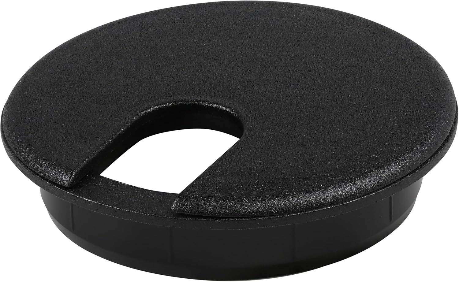 25 Pack 3 Inch Black Round Cable Cord Organizer Grommet Covers
