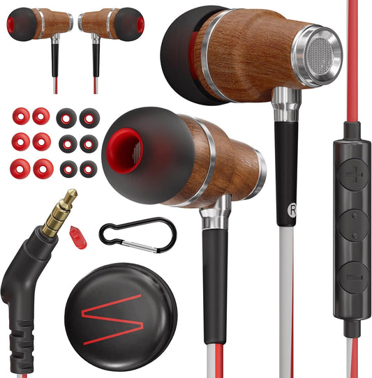 Symphonized Wired Earbuds with Microphone for All-Day Comfort