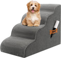 Dog Stairs Ramp for High Beds Couches - Soft 4-Step Foam Ramp