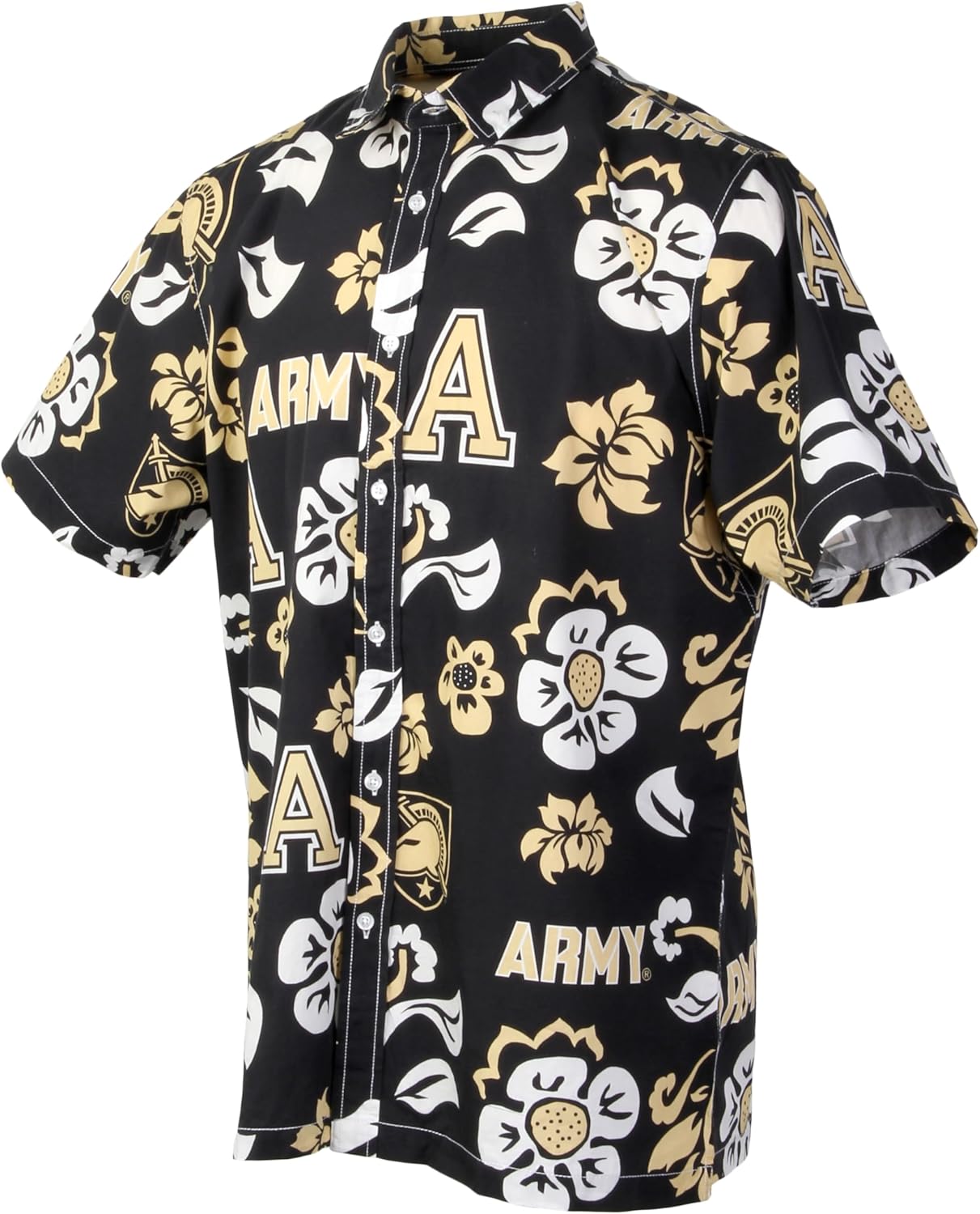 NCAA Mens Hawaiian Floral Button Down Shirt by Wes and Willy