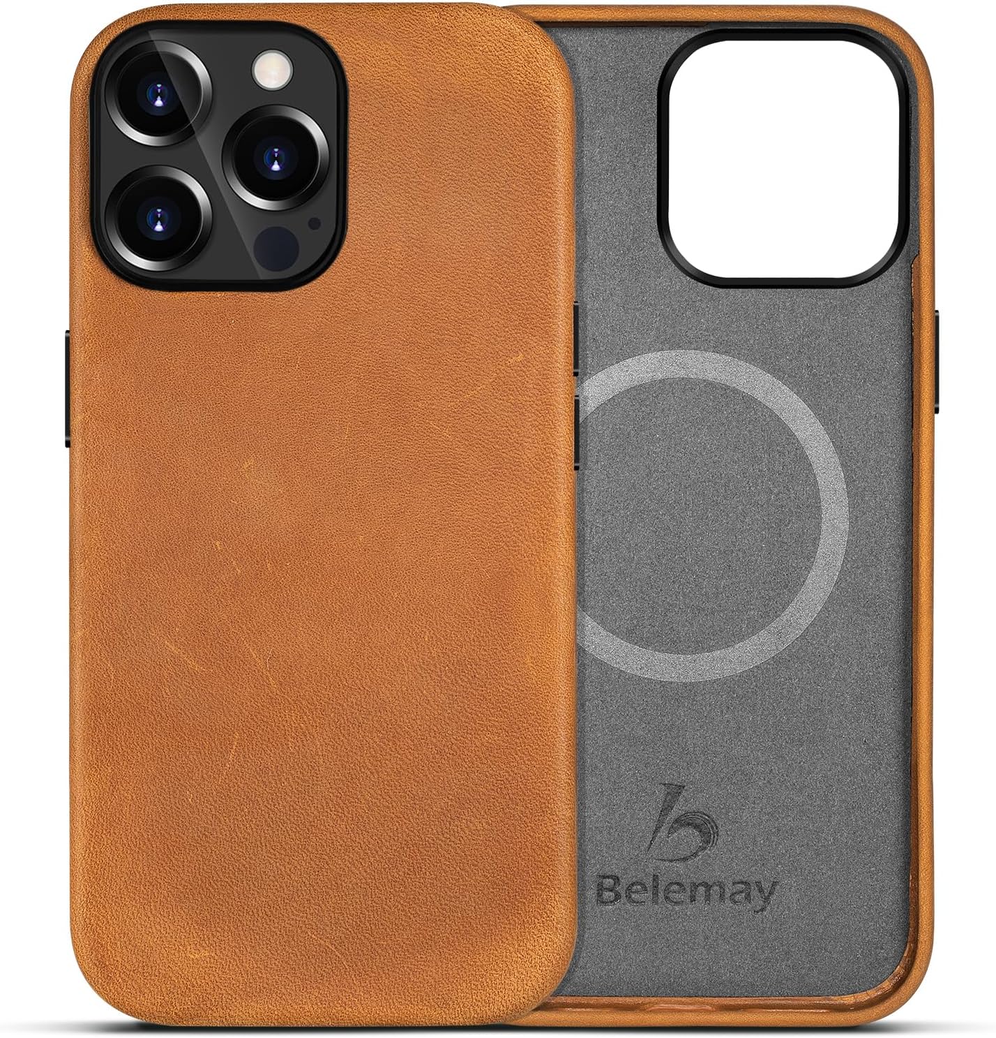 Belemay Leather Case for iPhone 12 & 12 Pro - Vintage Style