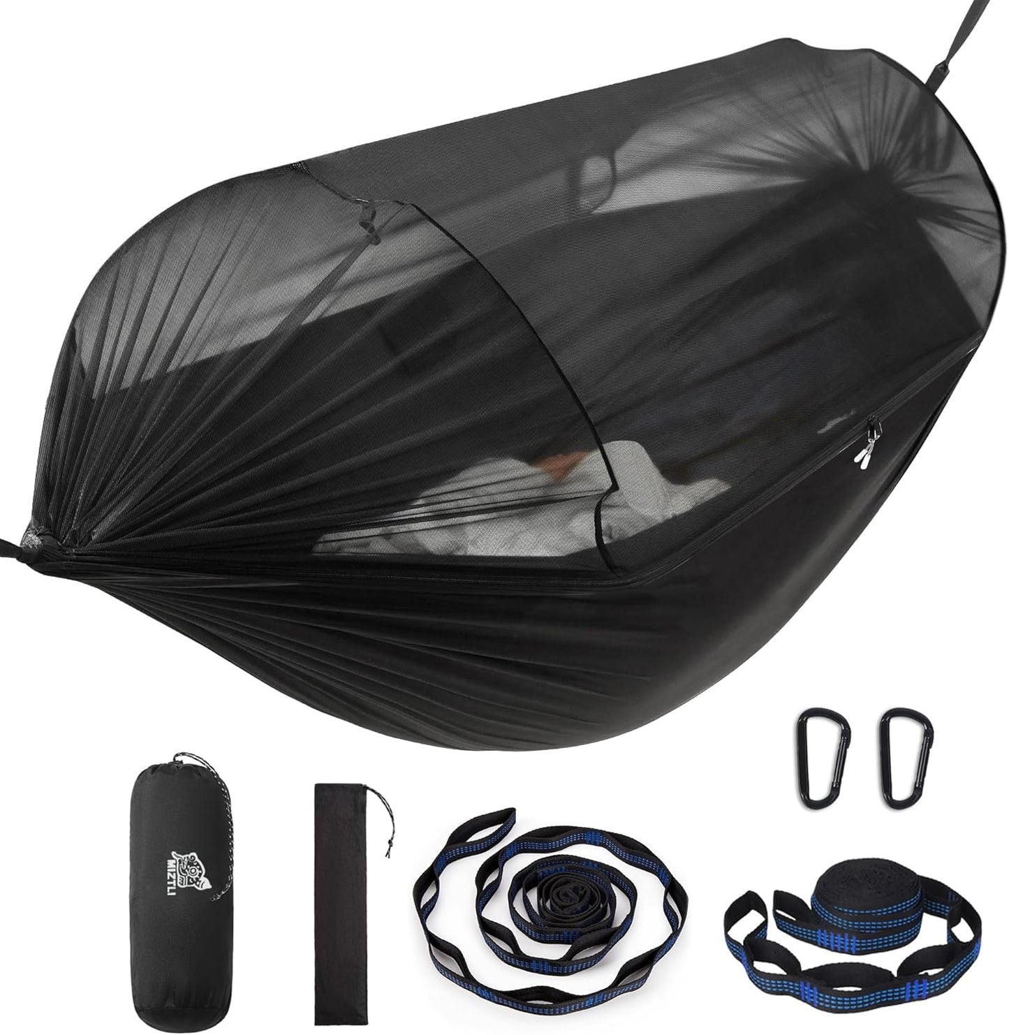 Miztli Camping Hammock - Portable Double & Single Hammock